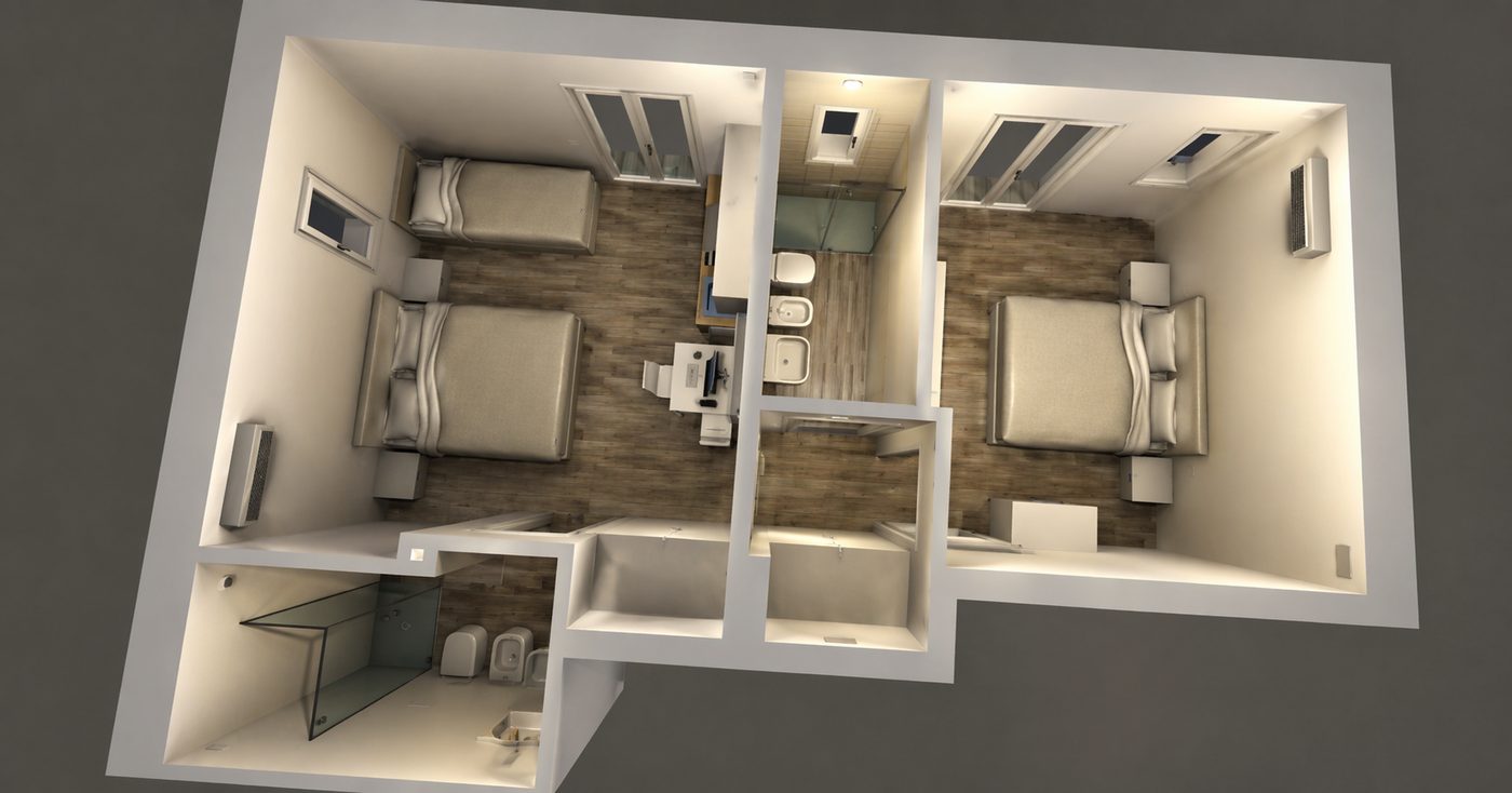 Pianta 3D di un appartamento